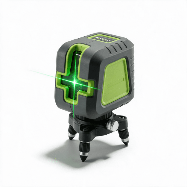 Nivelo 3D-360G lāzera līmeņračis ar zaļo staru, 3×360°