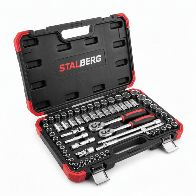 Stalberg 108-osaline padrunvõtmete komplekt 1/4" + 1/2"