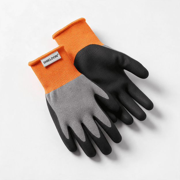 Shieldon Grip nitrilu dengtos darbo pirštinės